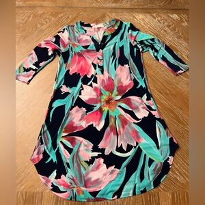 Peach Love California Multicolor Floral Dress